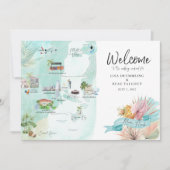 Carte d'itinéraire de week-end de mariage à Miami  (Devant)