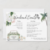 Carte d'itinéraire de week-end de mariage à Miami  (Dos)