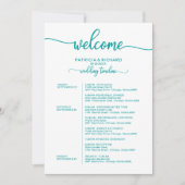 Carte d'itinéraire de week-end de mariage simple c (Devant)