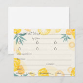 Carte d'itinéraire des mélanges d'huile essentiell (Devant / Derrière)