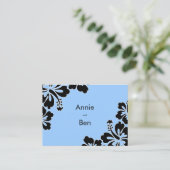 Carte d'itinéraire Mariage Hibiscus doux (Debout devant)