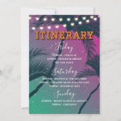 Carte d'itinéraire nocturne tropicale (Devant)
