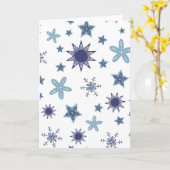 Carte Ditsy Snowflake pattern backgrounds textures (Fleur jaune)