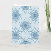 Carte Ditsy Snowflake pattern backgrounds textures (Dos)