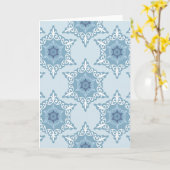 Carte Ditsy Snowflake pattern backgrounds textures (Fleur jaune)