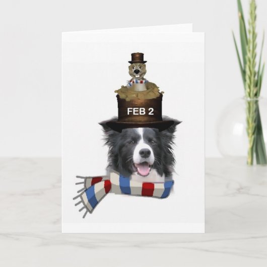 Carte Ditzy Dogs~Carte pour notes original~Bordure Colli (Devant)