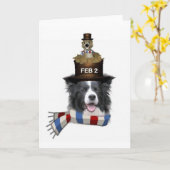 Carte Ditzy Dogs~Carte pour notes original~Bordure Colli (Fleur jaune)