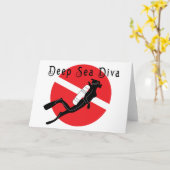 Carte Diva de mer profonde (Fleur jaune)