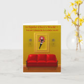 Carte Divan confortable (Fleur jaune)