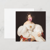 Carte Divas du Bubble Gum qui éclate (Devant / Derrière)
