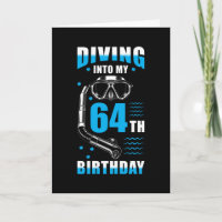 Diver 64e cadeau d'anniversaire