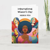 Carte Diverse Journée internationale de la femme (Devant)
