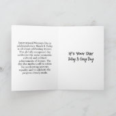 Carte Diverse Journée internationale de la femme (Intérieur)