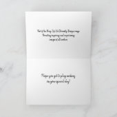 Carte Diversité Designs Muslim Girl Blind Archer Card (Intérieur)