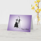 Carte Diversité Designs Muslim Girl Blind Archer Card (Fleur jaune)