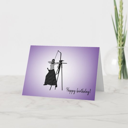 Carte Diversité Designs Muslim Girl Blind Archer Card (Devant)