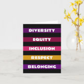 Carte Diversity Equity Inclusion Respect Belonging Pack (Fleur jaune)