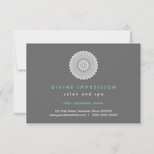 Carte Divine Impression Bleu Certificat cadeau (Devant)