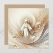 Carte Divine Mère Bénédiction Au Milieu De Tons Blanches (Devant / Derrière)