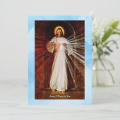 Carte Divine Miscy Jésus Flat Encouragement Card (Debout devant)