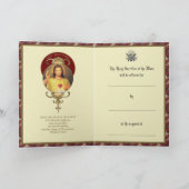 Carte Divine Miséricorde Sacré-Coeur Messe Offrir (Intérieur)