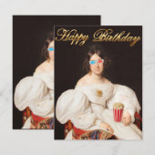 Carte Divinette de Pop Corn Joyeux Anniversaire (Devant / Derrière)