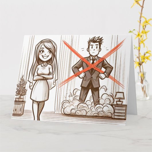 Carte Divorce (Fleur jaune)