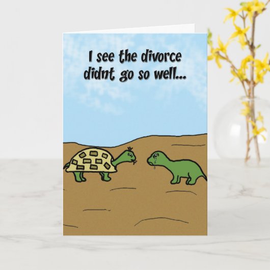 Carte Divorce (Fleur jaune)