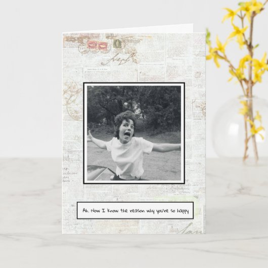 Carte Divorce Congratulations (Fleur jaune)