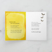 Carte Divorce Encouragement avec Papillons et Script (Intérieur)