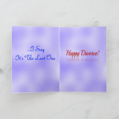 Carte Divorce heureux ! (Intérieur)