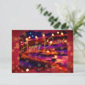 Carte Diwali élégante (Debout devant)