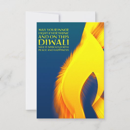 Carte diwali lumière intérieure inspirante éclatement (Devant)