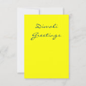 Carte diwali lumière intérieure inspirante éclatement (Dos)