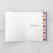 Carte Diwali pour un fils, Motif Rangoli en noir (Intérieur)