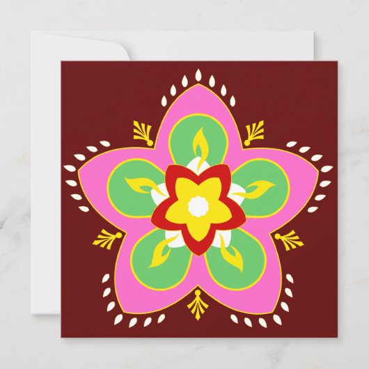 Carte diwali rangoli (Devant)