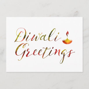 Carte diwali salutations bokeh
