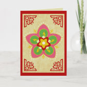 Carte diwali salutations rangoli (Devant)