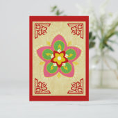 Carte diwali salutations rangoli (Debout devant)