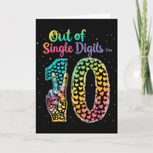 Carte Dix Ans C Est Sorti Des Chiffres Simples Im 10 Ann