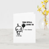 Carte Dix-huit Doodle Anniversaire Fête (Fleur jaune)