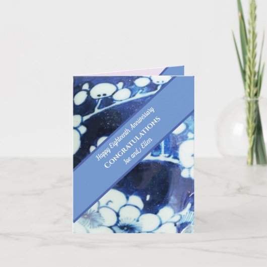 Carte Dix-huitième anniversaire du Mariage (Devant)