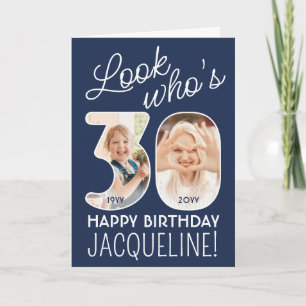 Carte DIY Couleurs • Regarde qui a 30 ans Joyeux Anniver