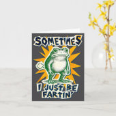 Carte DIY Fartin Sometimes Collage I Just Frog Poster (Fleur jaune)