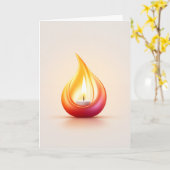 Carte Diya contemporaine (Fleur jaune)