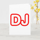 CARTE DJ (Fleur jaune)