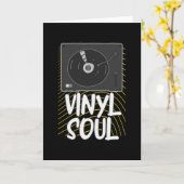 Carte DJ du Tourne-disque Vinyl Soul Record (Fleur jaune)
