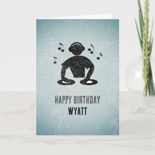 Carte DJ / Musicien - Graphique de mixage sonore, Votre (Devant)