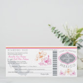 Carte d'Mariage d'embarquement au Mexique (Debout devant)