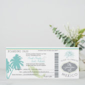 Carte d'Mariage d'embarquement au Mexique (Debout devant)